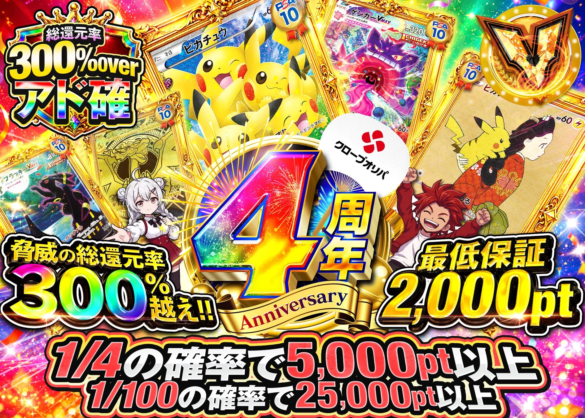 還元率300%超えガチャ